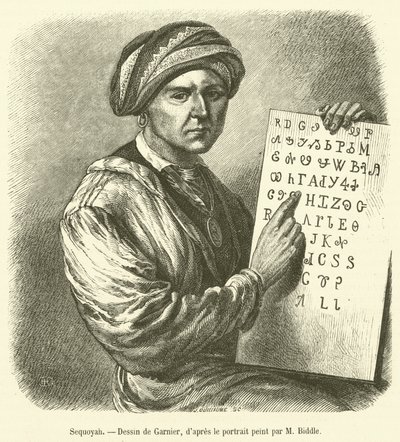 Sequoyah (rytina) od French School