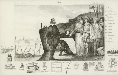 Obléhání La Rochelle, Francie, 1627-1628 od French School