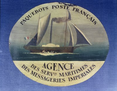 Přihlaste se k poštovní lodní službě provozované Agence des Services Maritimes des Messageries Imperiale od French School