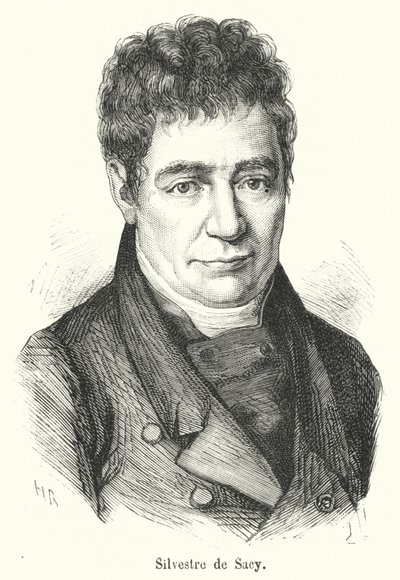 Silvestre de Sacy (rytina) od French School