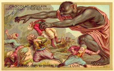 Sindibád v jeskyni zlobra od French School