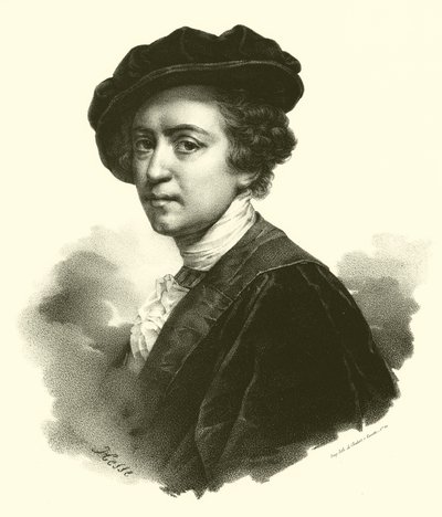 Sir Joshua Reynolds, portrét (rytina) od French School