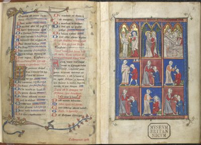 Sloane 1977, f.2 Chirurgia: Biblické a lékařské scény od French School