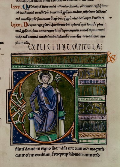 Šalamoun ze Souvignyho bible od French School