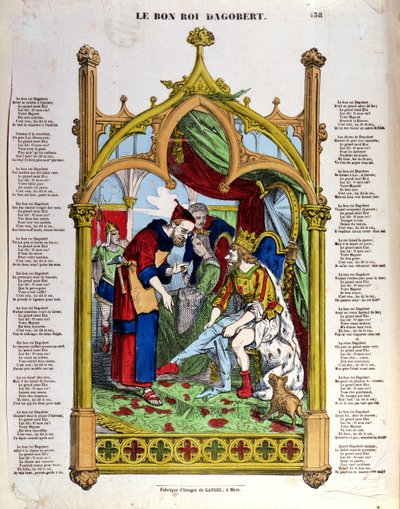 Texty písní pro Le Bon Roi Dagobert, polovina 19. století od French School