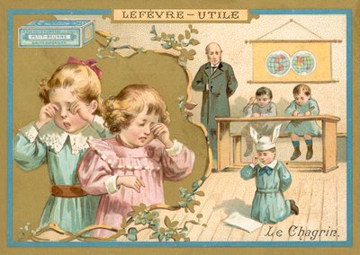 Smutek (chromolitho) od French School