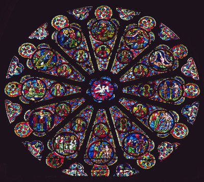 Jižní rozeta, 1235-40 od French School