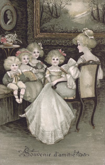 Suvenýr přátelství (barevná litografie) od French School