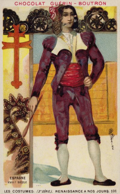 Španělský kostým, 18. století od French School