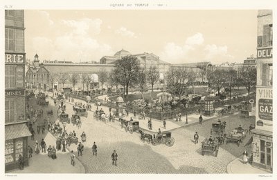 Square du Temple, 1881 od French School