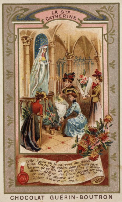 Den svaté Kateřiny (chromolitho) od French School