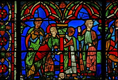 St Cheron window: odmítá svatbu (w15) od French School