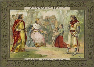 St Louis vykonávající spravedlnost od French School