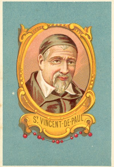 St Vincent-de-Paul (barevné lito) od French School