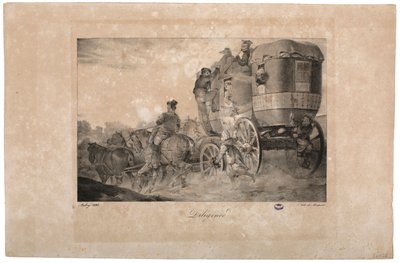 Dostavník, 1823 od French School