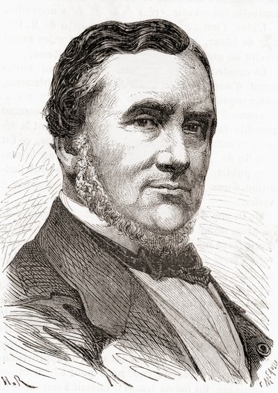 Stanislas Charles Henri Dupuy de Lôme, z knihy Les Merveilles de la Science, vydané kolem roku 1870 (rytina) od French School