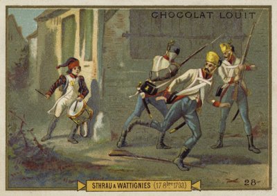 Sthrau v bitvě u Wattignies, francouzské revoluční války, 17. října 1793 od French School