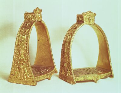 Třmeny patřící Ludvíku XIV. (1638-1715) (zlato) od French School