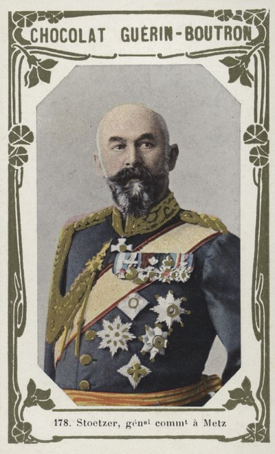 Stoetzer, generální velitel Metz (barevné foto) od French School