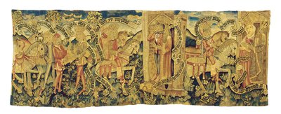 Fragment štrasburské mytologické tapisérie, kolem 1470-90 od French School