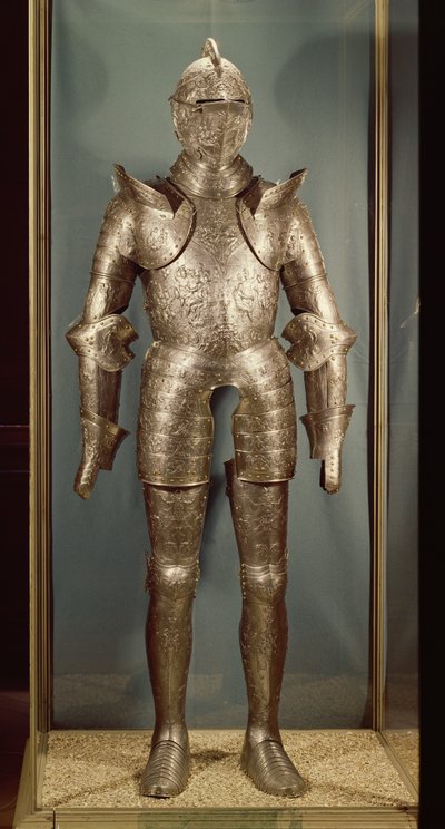 Oblek brnění Jindřicha II. (1519-59) (železo) od French School