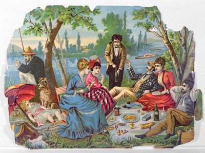 Letní piknik u řeky od French School