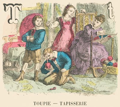T: Top — Gobelín od French School