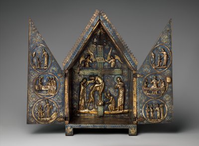 Tabernacle of Cherves, cca 1220-30 (měď a champleve smalt) od French School