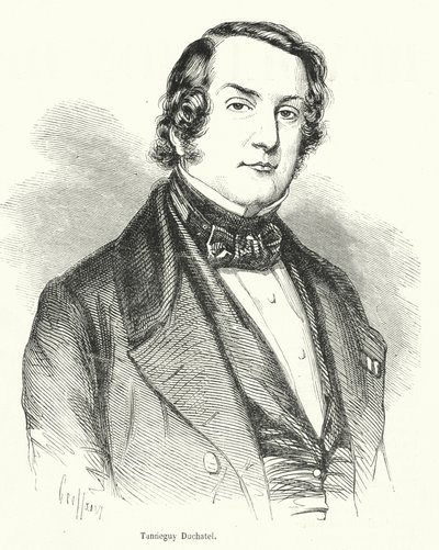 Tanneguy Duchatel , francouzský politik a ministr vnitra, který přišel o svůj úřad ve francouzské únorové revoluci roku 1848 od French School