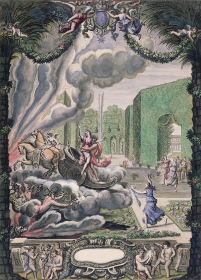 The Abduction of Proserpine by Pluto (pero & inkoust a wc na papíře) od French School