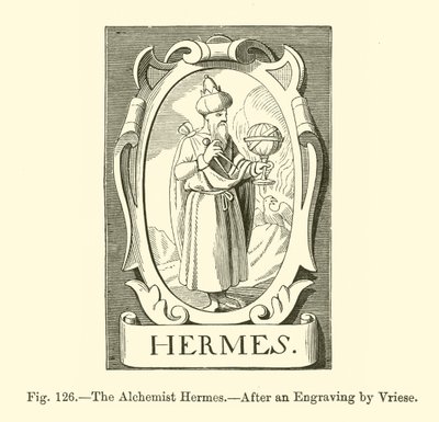 Alchymista Hermes (rytina) od French School