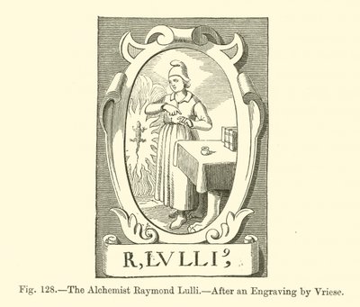 Alchymista Raymond Lulli (rytina) od French School