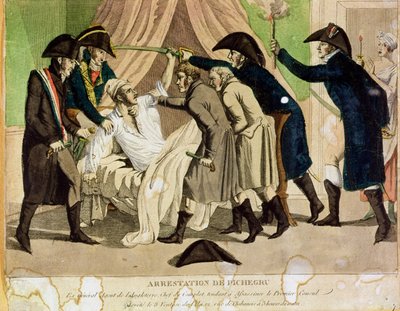 Zatčení generála Charlese Pichegru (1761-1804) na počátku 19. století od French School