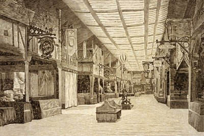 Bazar de la Charité v Paříži před požárem 4. května 1897 od French School