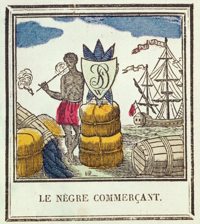 The Black Trader, deska 529 od Les Petits Metiers (xylograf) od French School