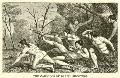 Caboclos of Brazil Střelba (rytina) od French School