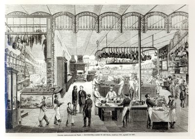 Nové kuchyně Cafe Riche, 1866 od French School