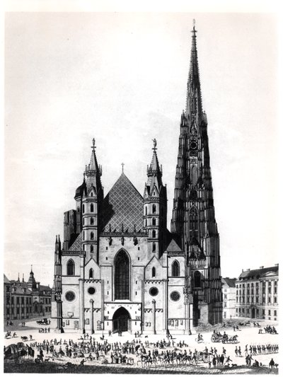 Katedrála svatého Štěpána ve Vídni, 1821 od French School
