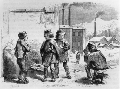 Děti z továrny, 1842 od French School