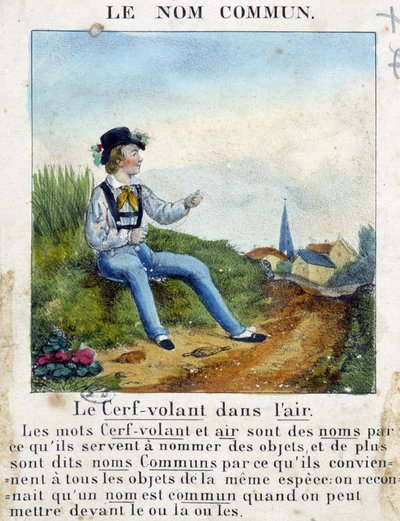 The Common Name (Dítě držící draka) – v „“ Gramatika v obrázcích““ od French School