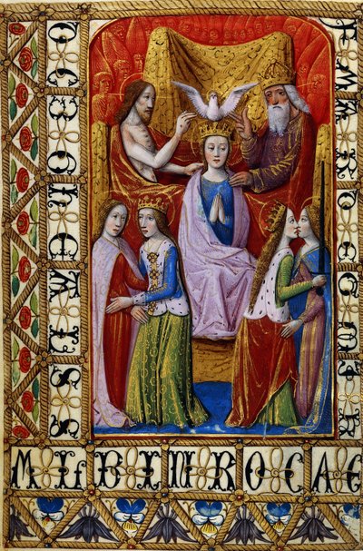 Korunovace Panny Nejsvětější Trojicí, kolem roku 1500 od French School
