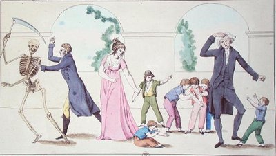 The Dangers of the Vaccine, c.1800-04 (barevná rytina) od French School