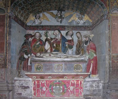 The Entombment, c.1523 (malovaný kámen) od French School