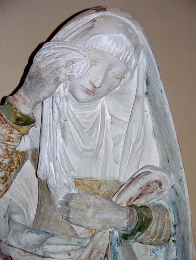 The Entombment, detail ženské světice od French School