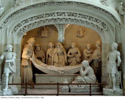 Pohřeb Krista v jižní transeptu, 1496 od French School