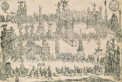 Vjezd Jindřicha IV. (1553-1610) do Lyonu, 4. září 1595 od French School