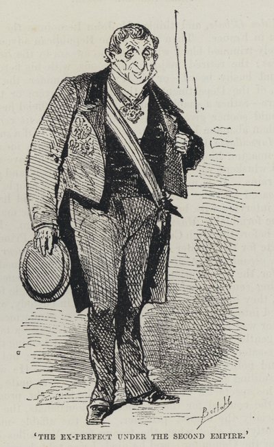 "Bývalý prefekt za druhého císařství" (rytina) od French School