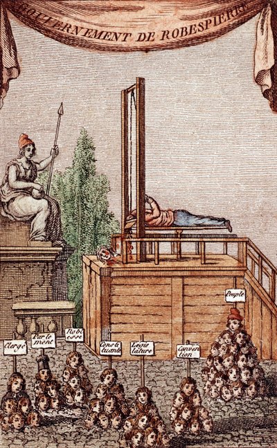 Poprava Robespierra, 28. července 1794 od French School