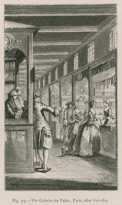 Galeries du Palais, Paříž, po Gravelot od French School