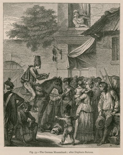 německá Mountebank; po Duplessis-Bertaux od French School